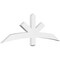 Ekena Millwork Alberta Architectural Grade PVC Gable Bracket, 60"W x 20"H x 2"D x 4"F, 8/12 Pitch GBP060X20X0204ALB00 - alternate 1